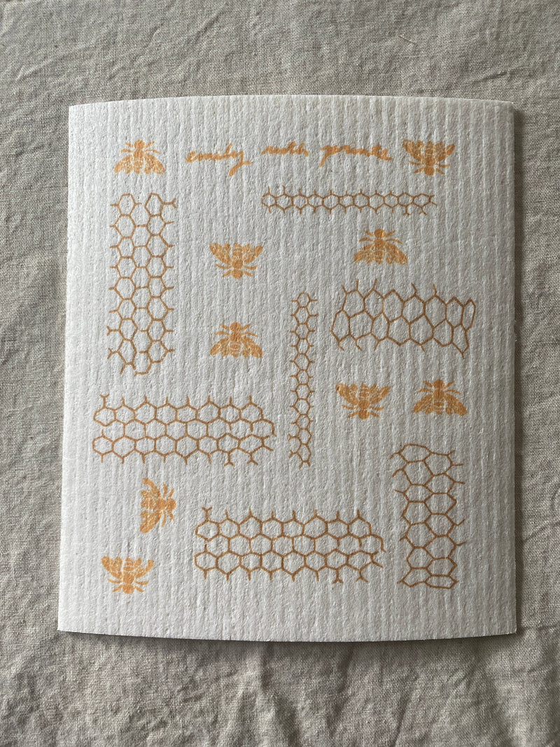 Swedish Dish Cloth: Honeybee