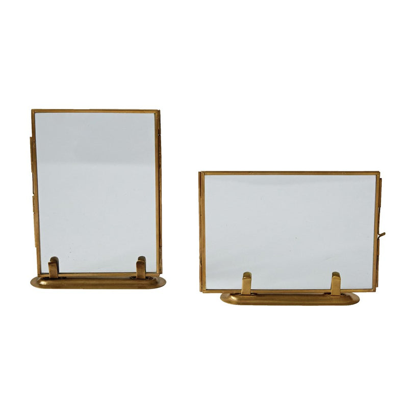 Brass & Glass Standing Photo Frame (2 Styles)