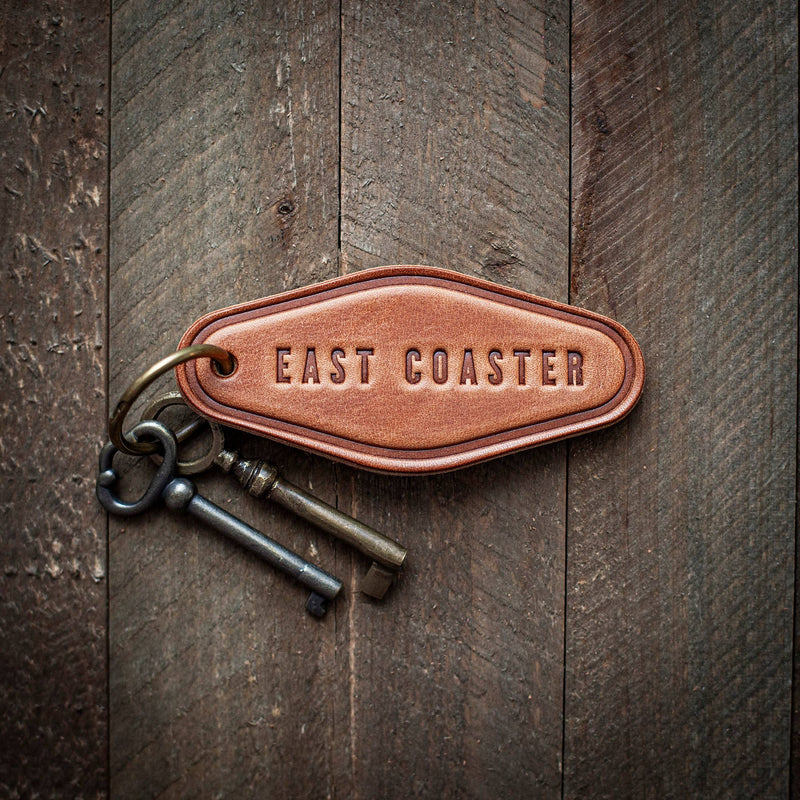 East Coaster Leather Keychain Motel Style