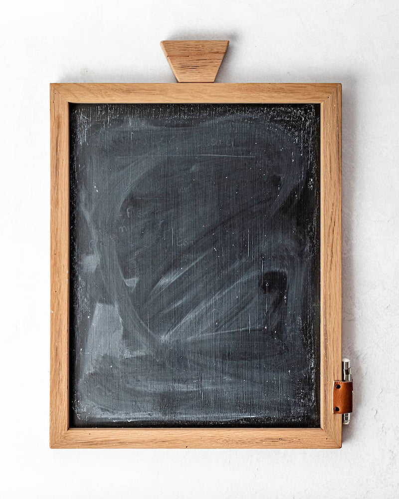 Wood Chalkboard With Chalk Holder | Made In USA