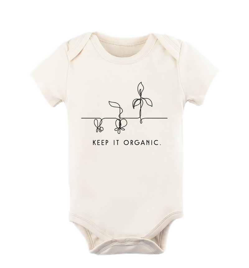 Keep it Organic. - Short Sleeve GOTS Organic Cotton Bodysuit 6-12 Months