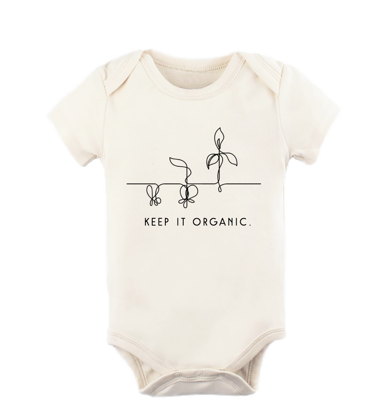 Keep it Organic. - Short Sleeve GOTS Organic Cotton Bodysuit 3-6 months
