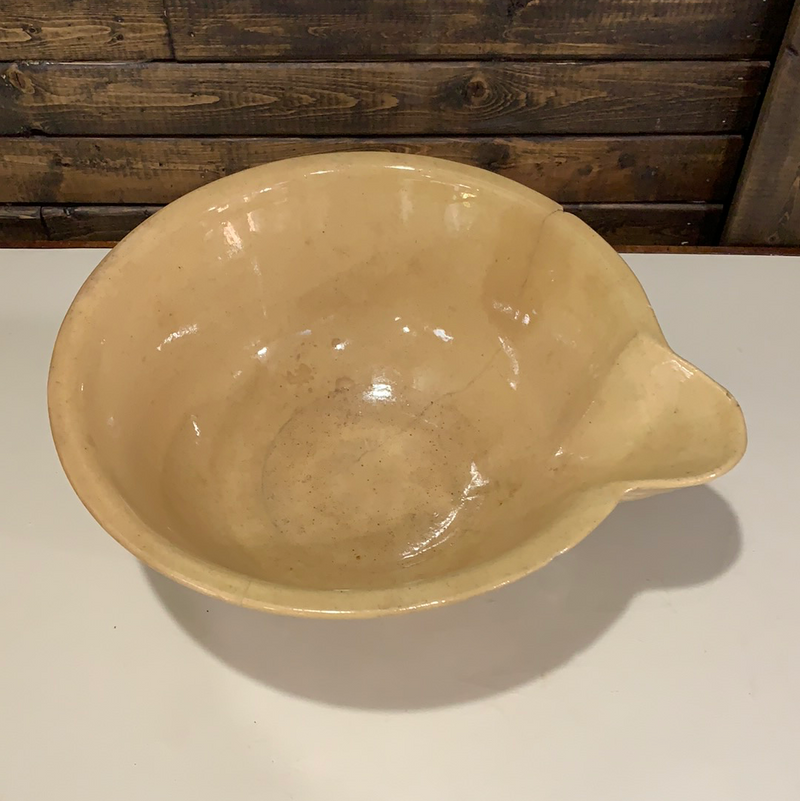 Antique Yellow Ware Mixing Batter Bowl