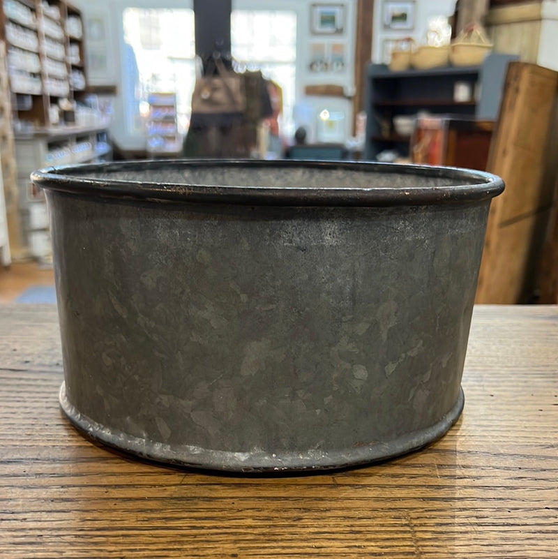 Antique 4 QT Galvanized Dry Measure