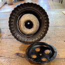 Antique Cast Iron Bee Skep Countertop Twine Holder