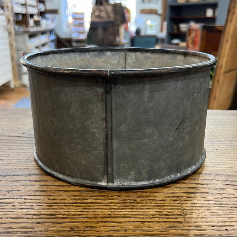 Antique 4 QT Galvanized Dry Measure