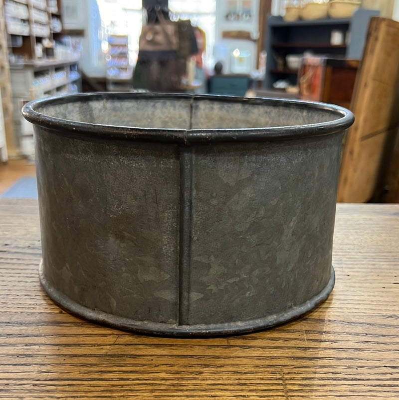 Antique 4 QT Galvanized Dry Measure