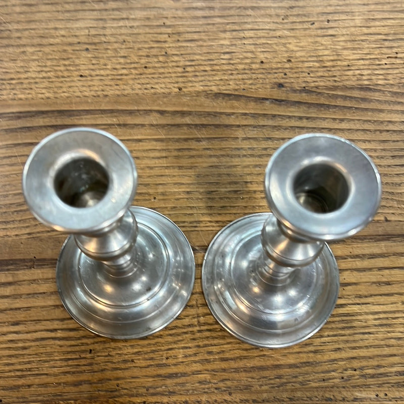 Pewter Candlesticks