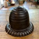 Antique Cast Iron Bee Skep Countertop Twine Holder