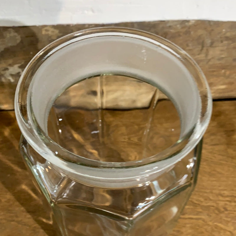 Vintage Glass Apothecary Canister