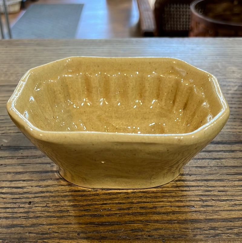 Vintage Yellow Ware Wheat Sheaf Pudding  Mold