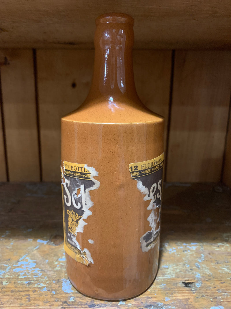 Vintage Stoneware Beer Bottle