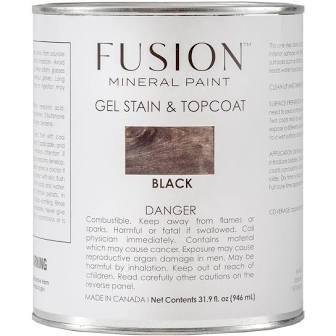 Fusion Mineral Paint - Gel Stain & Top Coat - Black