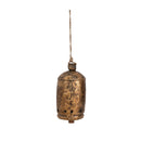 Metal Bell on Jute Rope with Star Cut-Outs